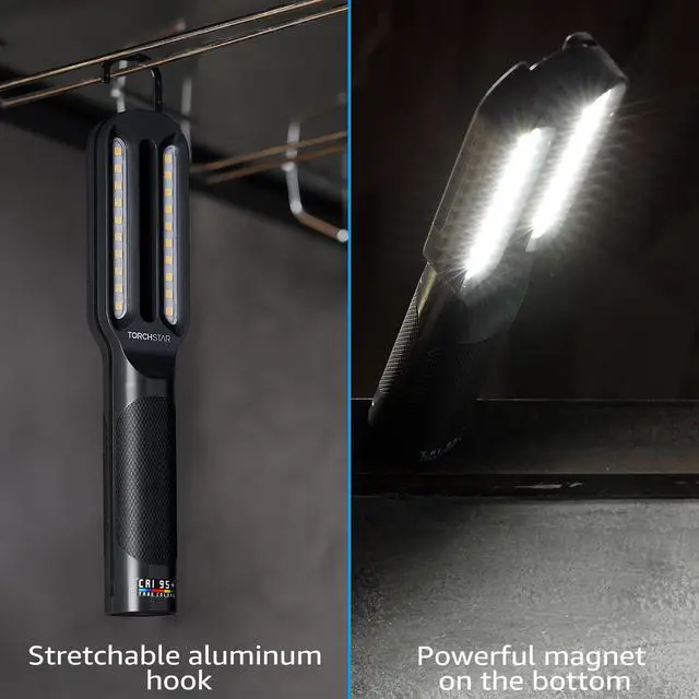 Alt view image 3 of 7 - LED Work Light for Paint Correction & Coating, CRI 95+, 4500K Cool White & 6000K Daylight White Options, 500lm, 120 Beam Angle, USB Powered, 50,000 Hrs Lifespan for Detailing & Color Match