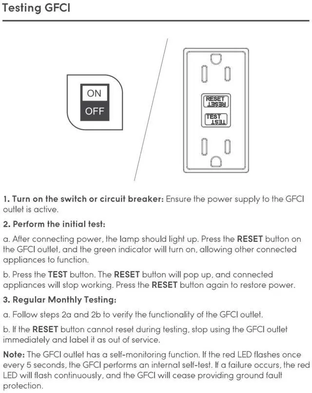 Alt view image 7 of 7 - LED Security Light with GFCI Outlets& Motion Sensor, Dusk to Dawn, 5000K Daylight, White