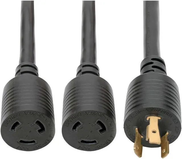 Alt view image 3 of 12 - Tripp Lite Heavy-Duty Power Cord Y Splitter Cable For Pdu And Ups