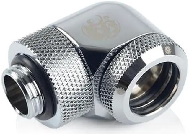 Main image of Bitspower Silver Shining Enhance Rotary G1/4" 90-Degree Multi-Link Adapter For OD 14MM (2PCS)
