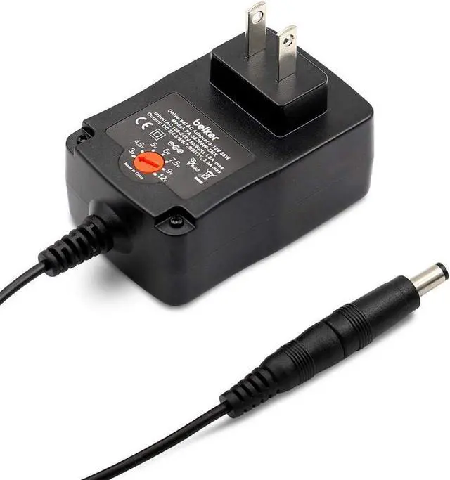 Alt view image 5 of 7 - 36W Universal 3V 4.5V 5V 6V 7.5V 9V 12V AC DC Adapter Power Supply for LCD LED Light Strip Router HUB Speaker Smart Phone TV Box 1A 1.5A 2A 2.5A 3A 3000mA Amp Max.