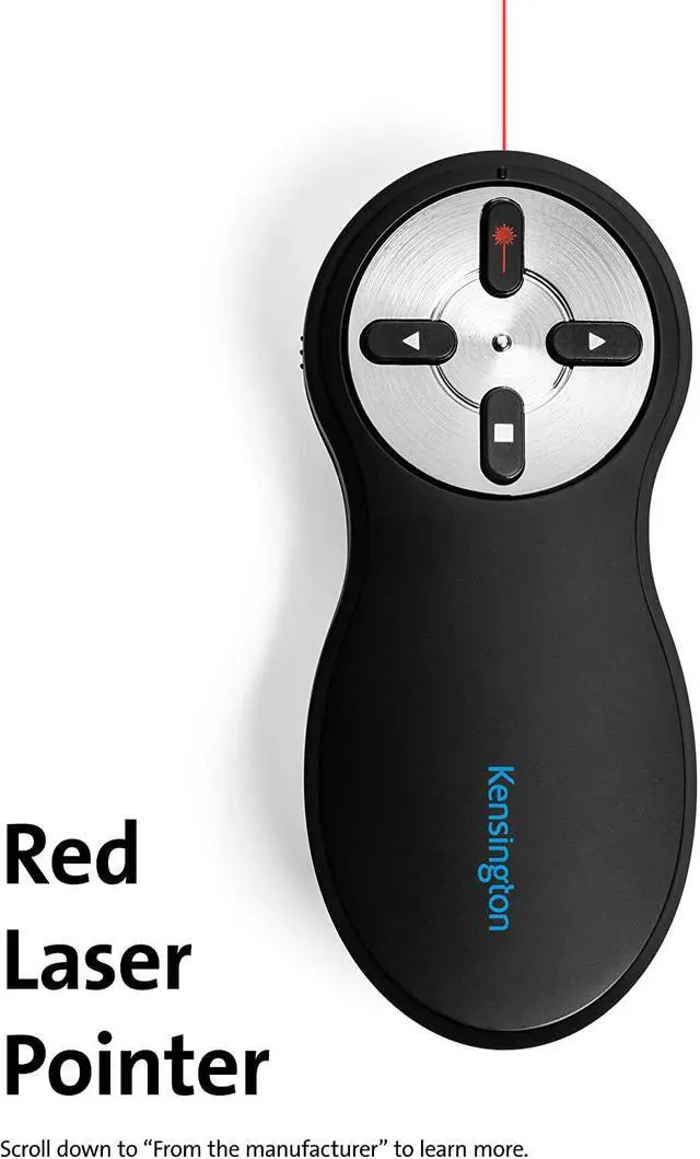 Alt view image 3 of 7 - Kensington Wireless Presenter with Red Laser Pointer - New Model (K33272WW)