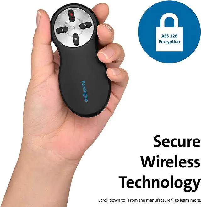 Alt view image 5 of 7 - Kensington Wireless Presenter with Red Laser Pointer - New Model (K33272WW)