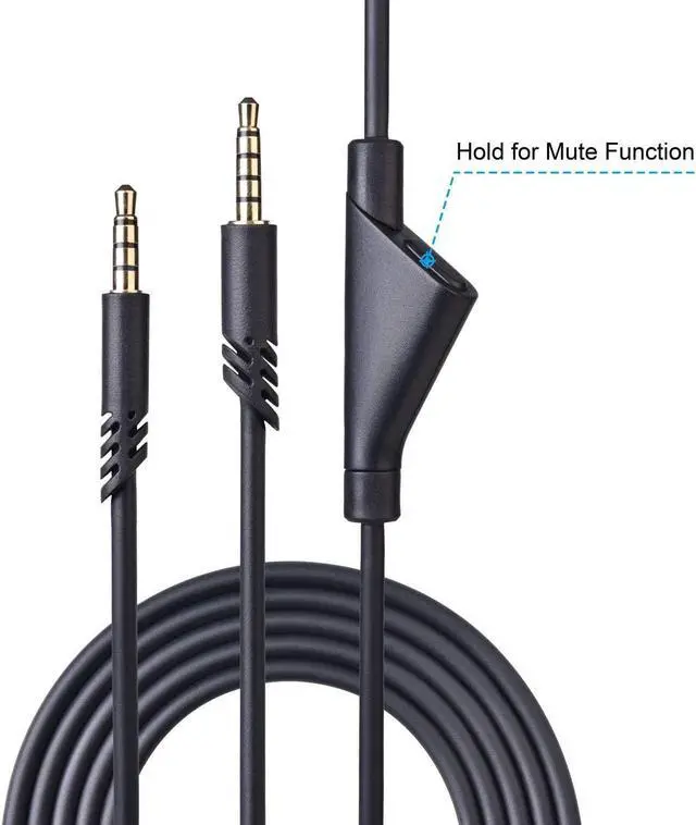 Alt view image 7 of 7 - YARENKA Replacement Astro A10 A40 Cable - 2.0M Astro A40 TR Inline Mute Cable Cord for Astro A10/A40 Gaming Headsets Xbox One PS4 PS5 Controller Headphone Audio Extension Cable 6.5 Feet Black