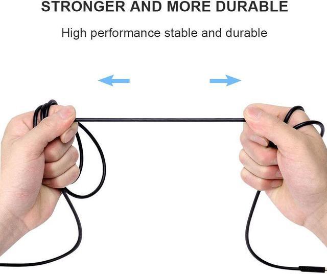 Alt view image 4 of 7 - MQDITH 2.0M Replacement Audio Cable Compatible with Astro A40 A40TR Gaming Headset, Inline Mute Wire and No Volume Control Cord (TPE Cord)