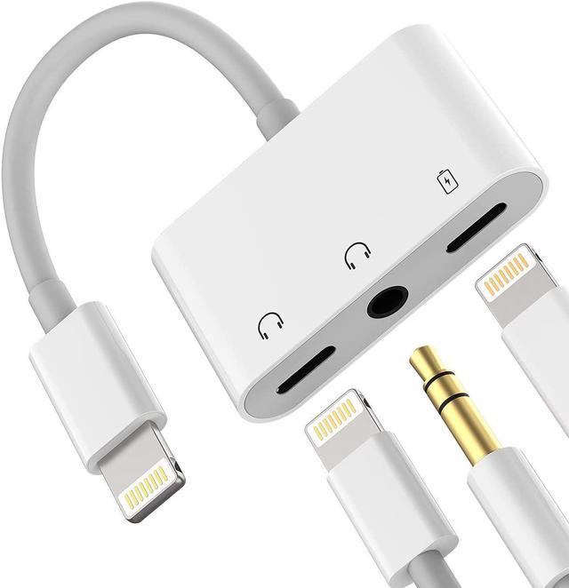 Compatible for iPhone Headphone Adapter Compatible with Lightning to 3.5mm  Audio Jack and Charger Dongle