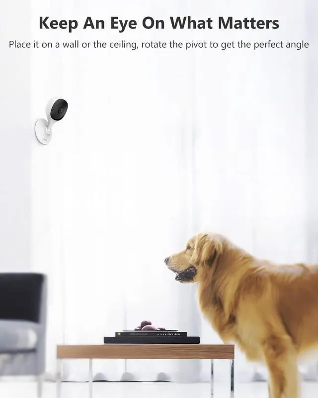 Alt view image 6 of 7 - Imou Home Security Camera 2 Pack 1080P Baby Monitor with Night Vision, 2-Way Audio, Human Detection, Sound Detection, Plug in WiFi Indoor Camera Dog Cam with App, 2.4G Wi-Fi Only, Works with Alexa