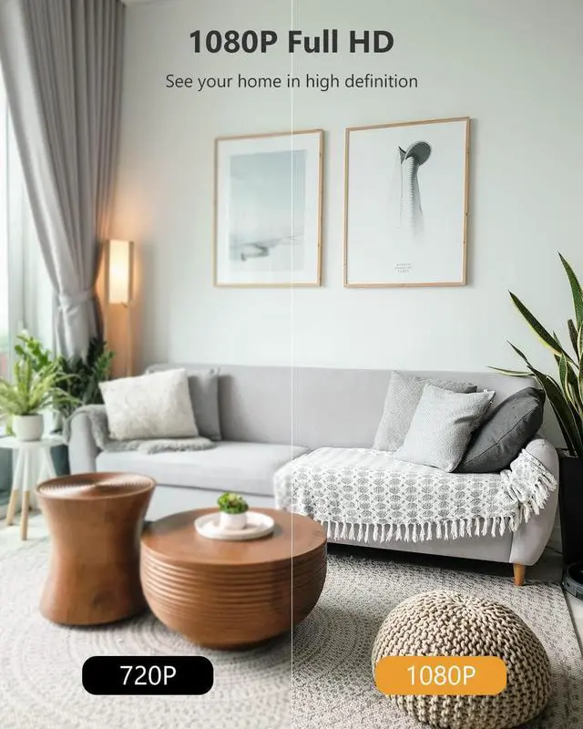 Alt view image 3 of 7 - Imou Home Security Camera 2 Pack 1080P Baby Monitor with Night Vision, 2-Way Audio, Human Detection, Sound Detection, Plug in WiFi Indoor Camera Dog Cam with App, 2.4G Wi-Fi Only, Works with Alexa