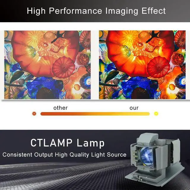 Alt view image 4 of 7 - A+ Quality UST-P1-LAMP Professional Projector Lamp Bulb with Housing UST-P1-LAMP Compatible with Promethean UST-P1 UST-P2 UST-P3