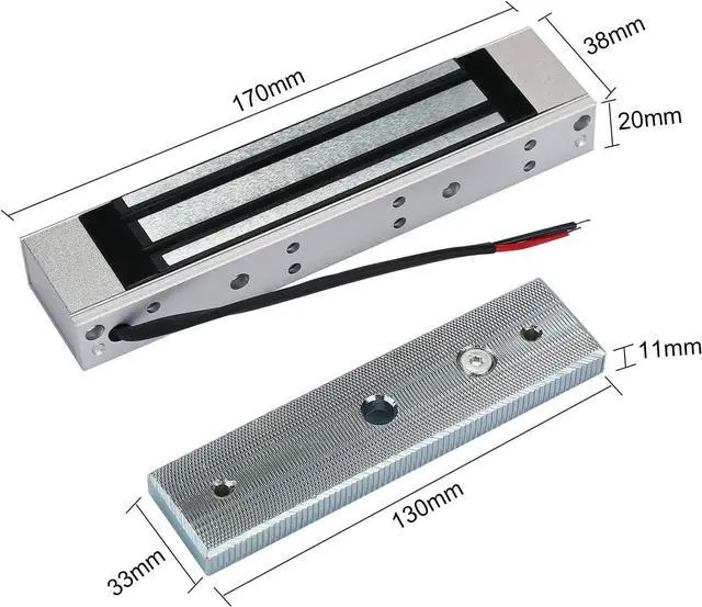 Alt view image 2 of 7 - Proximity RFID Card Access Control System Kit with 180kg 350LB Electric Magnetic lock 110-240V AC to 12v DC 3A 36w Power Supply Proximity Door Entry Keypad 10 Key Fobs EXIT Button