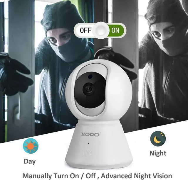 Alt view image 5 of 7 - XODO Wireless Security Camera - 3PK E6 IP 1080P HD Plug-in Indoor WiFi Camera for Home Security/Baby Monitor/Pet, Motion Detection, 2 Way Audio, Night Vision with TF 32GB SD Card Included and Cloud