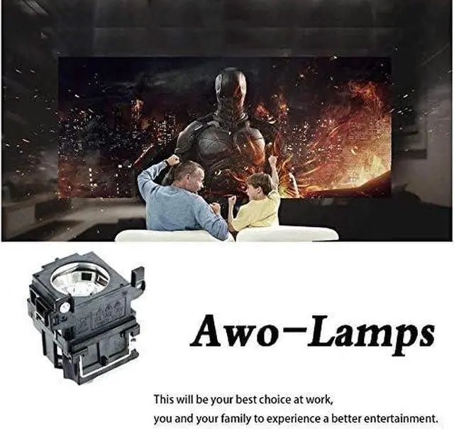Alt view image 4 of 7 - AWO DT00751 / 78-6969-9875-2 / RLC-017 Replacement Lamp Bulb with Housing for HITACHI CP-HX2076,HX-3180,CP-X260,CP-X265,CP-X267,CP-X268,CP-X268A,PJ-658 for 3M CL60X,X62,X62w for VIEWSONIC PJ658