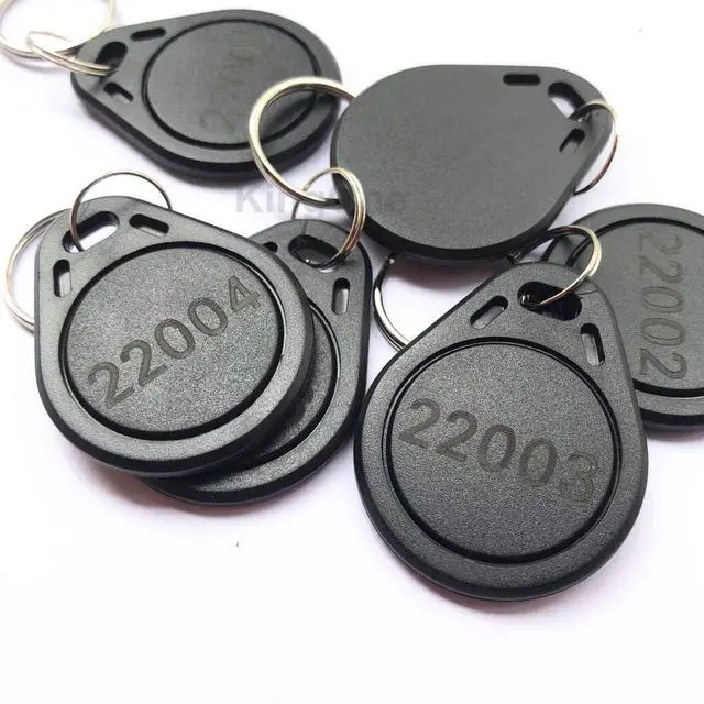 Main image of 100pcs 26 bit Keyfobs Proximity Fob Works with Prox Key ISOProx 1346 1386 1326 H10301 Format Readers. Works with The vast Majority of Access Control Systems (Black)