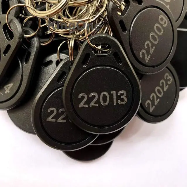 Alt view image 4 of 4 - 100pcs 26 bit Keyfobs Proximity Fob Works with Prox Key ISOProx 1346 1386 1326 H10301 Format Readers. Works with The vast Majority of Access Control Systems (Black)