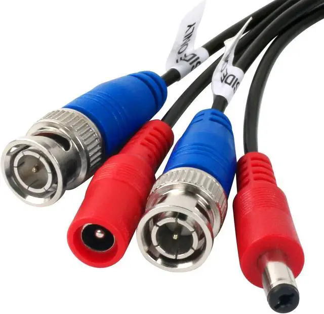 Alt view image 7 of 7 - 4 Pack 200 Feet BNC Video Power Cable Wire Video Security Camera Wire with Connectors for CCTV Camera DVR Surveillance System