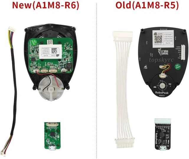 Alt view image 3 of 7 - RPLIDAR A1M8 360 Degree 2D LIDAR Sensor Scanner, 12 Meters Scanning Radius, for Robot Obstacle Avoidance & Navigation