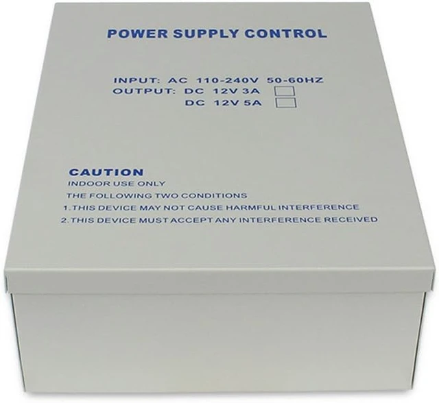 Alt view image 4 of 6 - Power Supply for Door Access System, AC 110-240V to DC 12V 5A