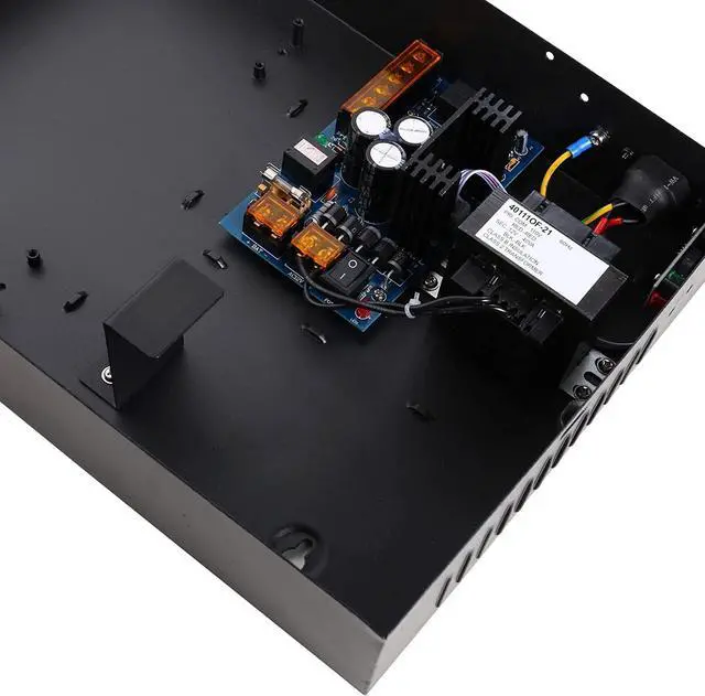 Alt view image 4 of 6 - UHPPOTE Input 110VAC Output 12VDC Metal Power Supply Box with Backup Battery Link for Door Access Control Board