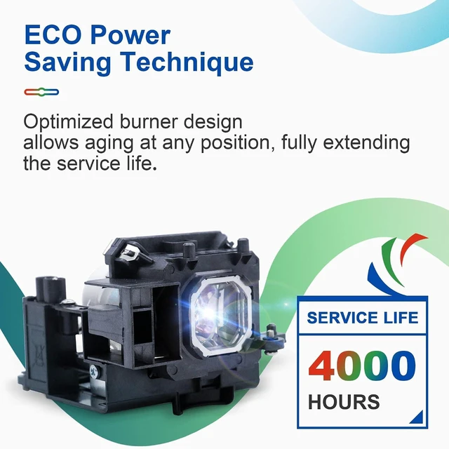 Alt view image 3 of 6 - NP15LP Replacement Projector Lamp Bulb for NEC M260X M260W M300X M300XG M260XS M230X M271W M271X M311X with Housing