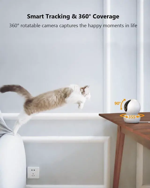Alt view image 3 of 7 - Imou Security Camera Indoor Camera Pan/Tilt Wireless Home Camera, Plug-in WiFi Camera Baby Monitor with Night Vision, 2-Way Audio, Human & Sound Detection, Motion Tracking(2.4G ONLY)