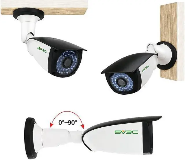 Alt view image 4 of 7 - SV3C 4MP POE IP Camera, Outdoor POE Security Camera, Two Way Audio, 36pcs Lights HD 65-100FT Night Vision Home Surveillance Camera, Motion Detection, IP66 Waterproof, RTSP, H265, Blueiris NVR, ONVIF