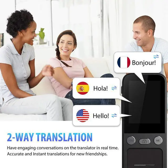 Main image of AI Language Smart Translator 138 Languages Online Translation Device 14 Languages Offline Translator,White,White