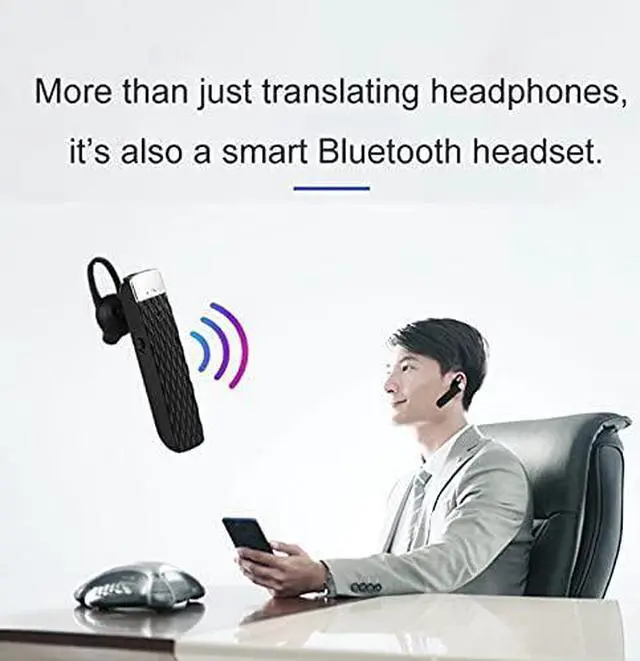 Alt view image 2 of 5 - T2 Smart Voice Translator Headset 33 Languages Instant Translate Bluetooth5.0 Earphone Real-time Translate(OneColor)