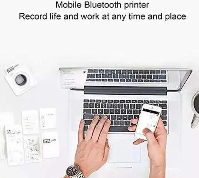 Alt view image 3 of 5 - 1000mA Mini Portable Connection Printer POS Thermal Picture Photo Ticker Printers for Android, iOS