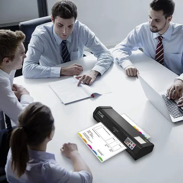 Alt view image 7 of 7 - Auto Sense, 3-10 mil Laminating Machine for Office and School, 50-Second Warm-up, 40 Inches/Minute, Never-Jam, Heavy Duty, 13-inch Thermal Laminator Machine 11x17