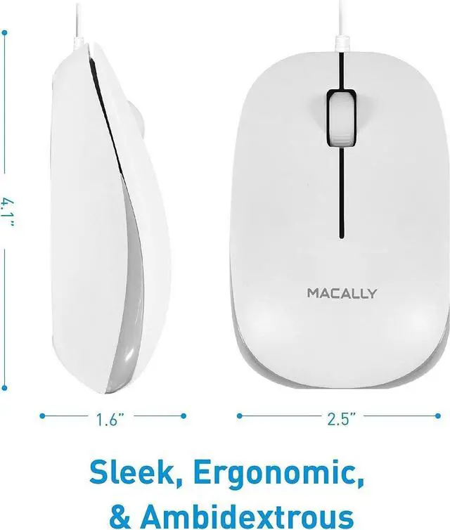 Alt view image 3 of 7 - Macally Wired Computer Mouse and an Ergonomic Laptop Stand, Relieve Pressure Off Your Body