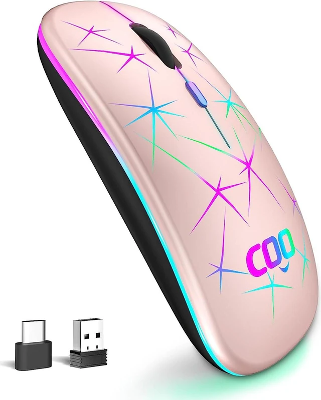 Main image of TaIYanG Wireless Mouse, 2.4G Slim Rechargeable Bluetooth Mouse for Laptop