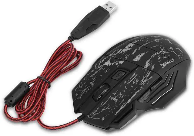 Alt view image 2 of 7 - Wired Gaming Mouse Ergonomic Wired Gaming Mouse 7 Colors Luminous Computer Mouse for Home and Office Laptop PC Game/97