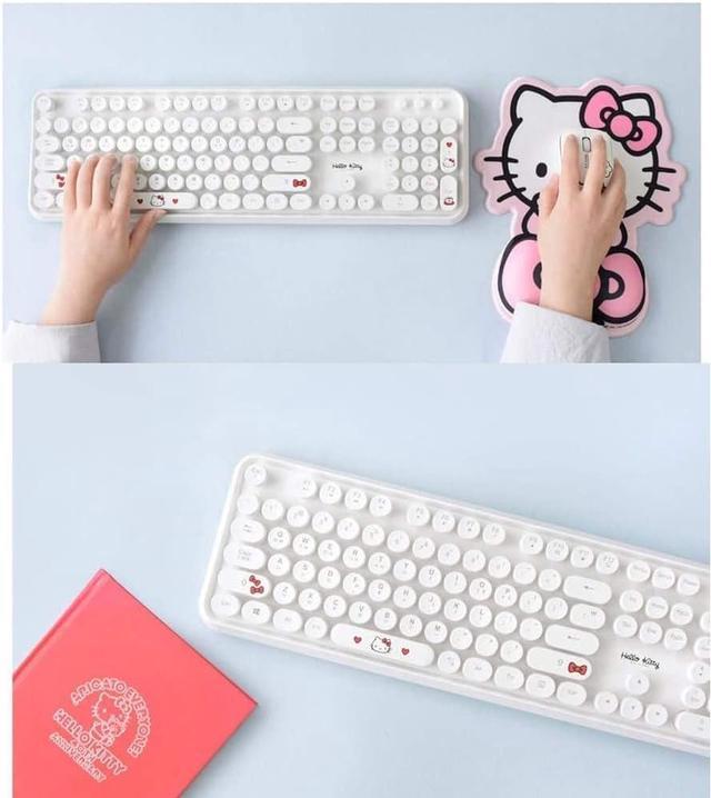 2024 Hello Kitty Retro Keyboard English/Korean - Pink