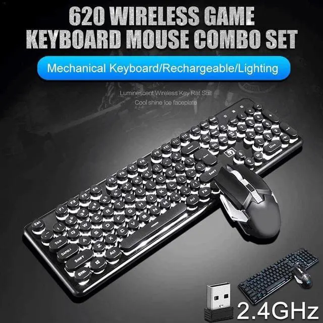 Alt view image 2 of 7 - Feilx Gaming Keyboard and Mouse Combo, LED Rainbow Backlit Keyboard with Key Computer PC Gaming Keyboard for PC/Laptop (Color : B)