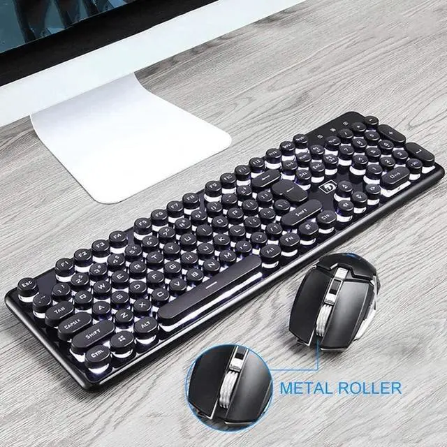 Alt view image 3 of 7 - Feilx Gaming Keyboard and Mouse Combo, LED Rainbow Backlit Keyboard with Key Computer PC Gaming Keyboard for PC/Laptop (Color : B)