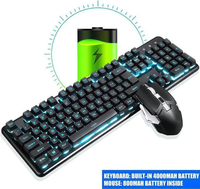 Alt view image 7 of 7 - Feilx Gaming Keyboard and Mouse Combo, LED Rainbow Backlit Keyboard with Key Computer PC Gaming Keyboard for PC/Laptop (Color : B)