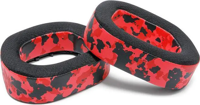 Alt view image 7 of 7 - WC FreeZe HS80 - Cooling Gel Replacement Earpads for Corsair HS80 RGB Wireless & Wired by Wicked Cushions - Elevate Comfort, Durability, Thickness & Sound Isolation for Epic Gaming Sessions | Red Camo