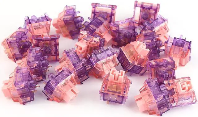 Alt view image 5 of 7 - EPOMAKER Flamingo 35 Pieces 47gf Linear Mechanical Keyboard Switches Set, 35gf Initial Force Factory Lubed Switch with POM Stem, Dual Spring, PC Housing for Gaming DIY Keyboard