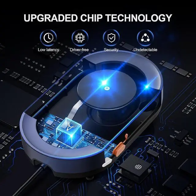 Alt view image 3 of 7 - Undetectable Mouse Jiggler with Power Adapter and ON/Off Switch Mouse Mover Simulator Driver-Free Mouse Movement Simulation for Computer Awakening