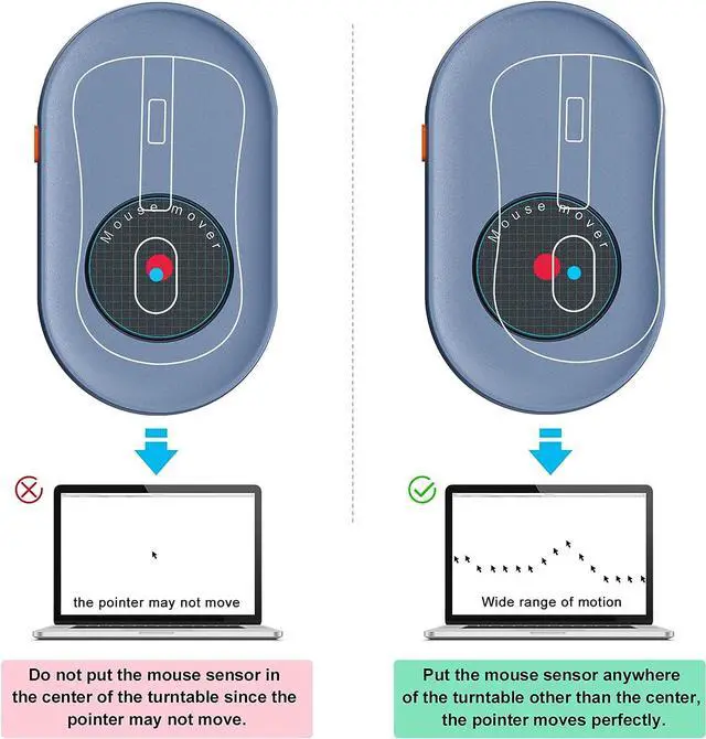 Alt view image 5 of 7 - Undetectable Mouse Jiggler with Power Adapter and ON/Off Switch Mouse Mover Simulator Driver-Free Mouse Movement Simulation for Computer Awakening