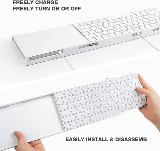 Alt view image 5 of 7 - Bestand Keyboard Stand Compatible with Apple Magic Wireless Keyboard and Apple Magic Trackpad (Apple Keyboard & Trackpad are not Included)