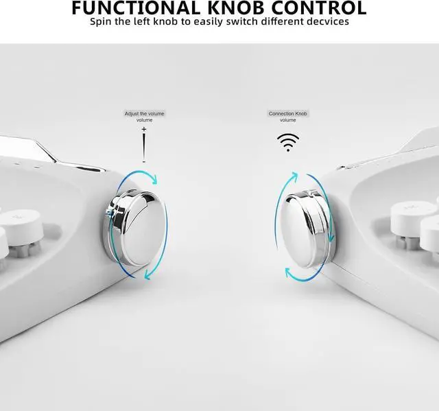 Alt view image 6 of 7 - YUNZII Upgraded Wireless Typewriter Keyboard, Retro Aesthetic with Integrated Stand,Cute Round Keycaps, USB-C/Bluetooth Connection for Table, Phone, PC and Win/Mac/Android (B307, Snow White)
