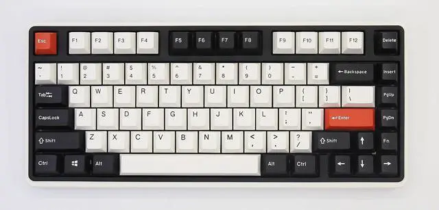 Main image of Varmilo Minilo VXH81 Retro TKL Hotswap White LED Double Shot ABS Mechanical Keyboard (Cherry MX Black Clear-Top)