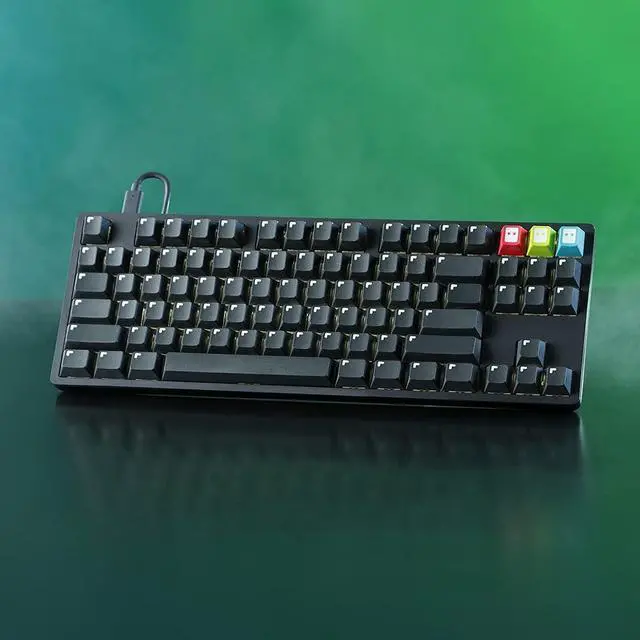 Alt view image 5 of 5 - DROP MiTo GMK Pixel Custom Keycap Set - Doubleshot Cherry Profile - Compatible with Cherry-MX Style Mechanical Keyboards (Decorations Kit), Black