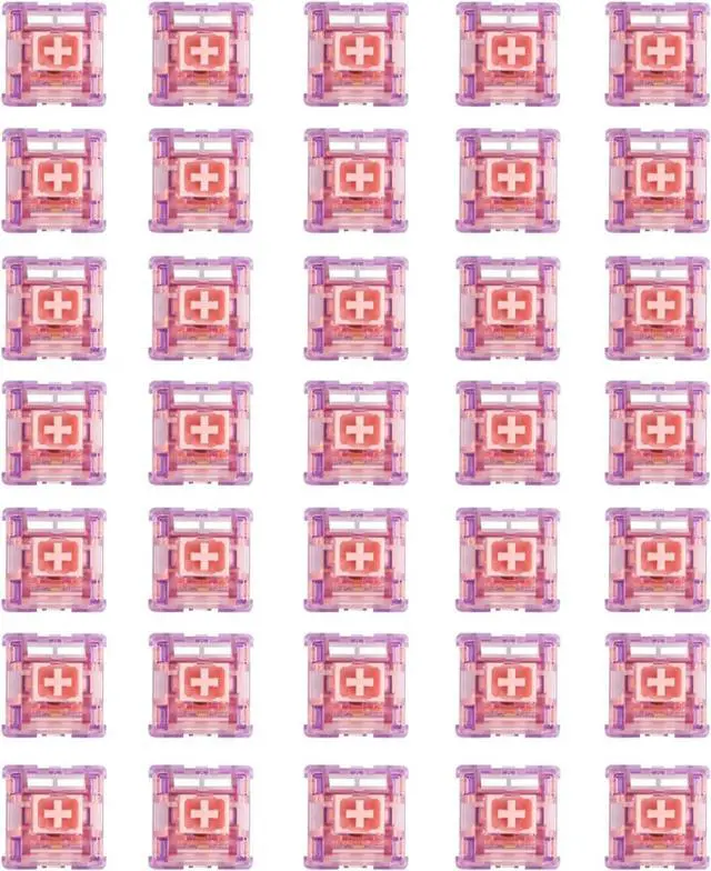 Alt view image 6 of 7 - EPOMAKER Flamingo 35 Pieces 47gf Linear Mechanical Keyboard Switches Set, 35gf Initial Force Factory Lubed Switch with POM Stem, Dual Spring, PC Housing for Gaming DIY Keyboard