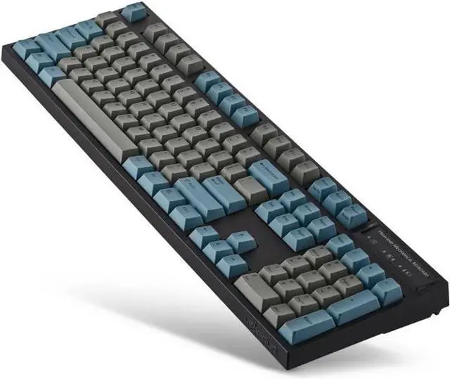 Alt view image 3 of 3 - Leopold FC900RBT Bluetooth Blue/Grey PD Double Shot PBT Mechanical Keyboard Cherry MX Red