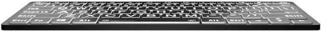 Alt view image 3 of 5 - Logickeyboard BT Wireless with Large Print  for Windows PC  White Letters on Black Keys  p/n LKB-LPWB-BTPC-US