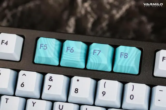 Alt view image 4 of 7 - Varmilo VA Series V2 Aurora Bluetooth White LED Mechanical Keyboard (Gat G Pro 2.0 Silver)