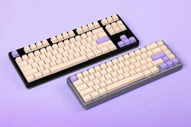Alt view image 3 of 7 - Drop DCX Magnolia Keycap Set, Doubleshot ABS, Cherry MX Style Keyboard Compatible with 60%, 65%, 75%, TKL, WKL, Full-Size, 1800 layouts and More
