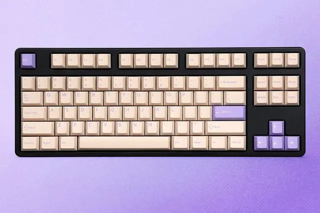 Alt view image 5 of 7 - Drop DCX Magnolia Keycap Set, Doubleshot ABS, Cherry MX Style Keyboard Compatible with 60%, 65%, 75%, TKL, WKL, Full-Size, 1800 layouts and More